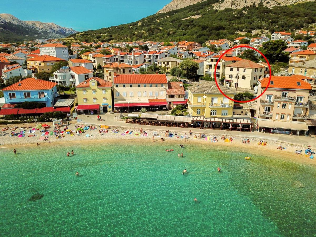Apartments Marin With Sea View Baška Eksteriør bilde